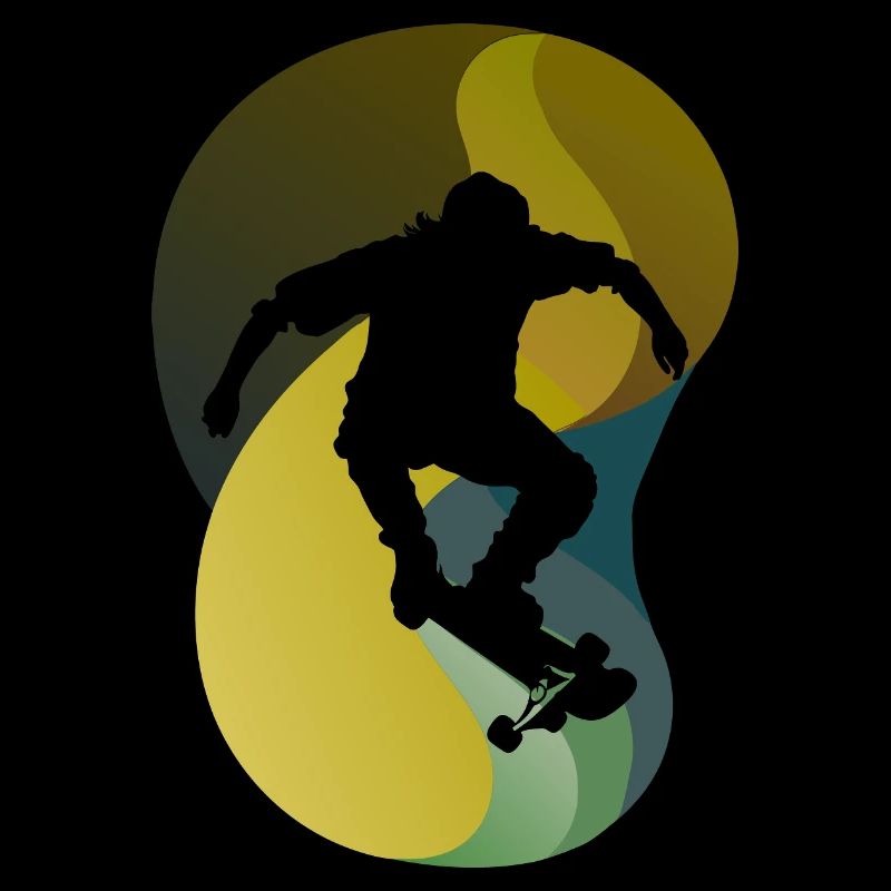 Skating Kickflip