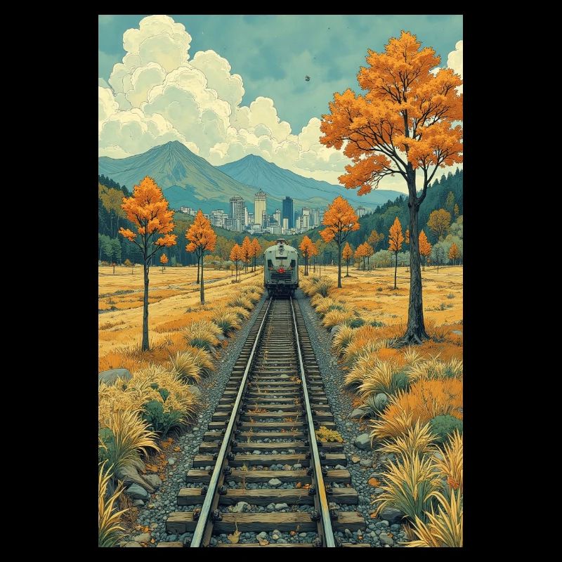 Landscape with train