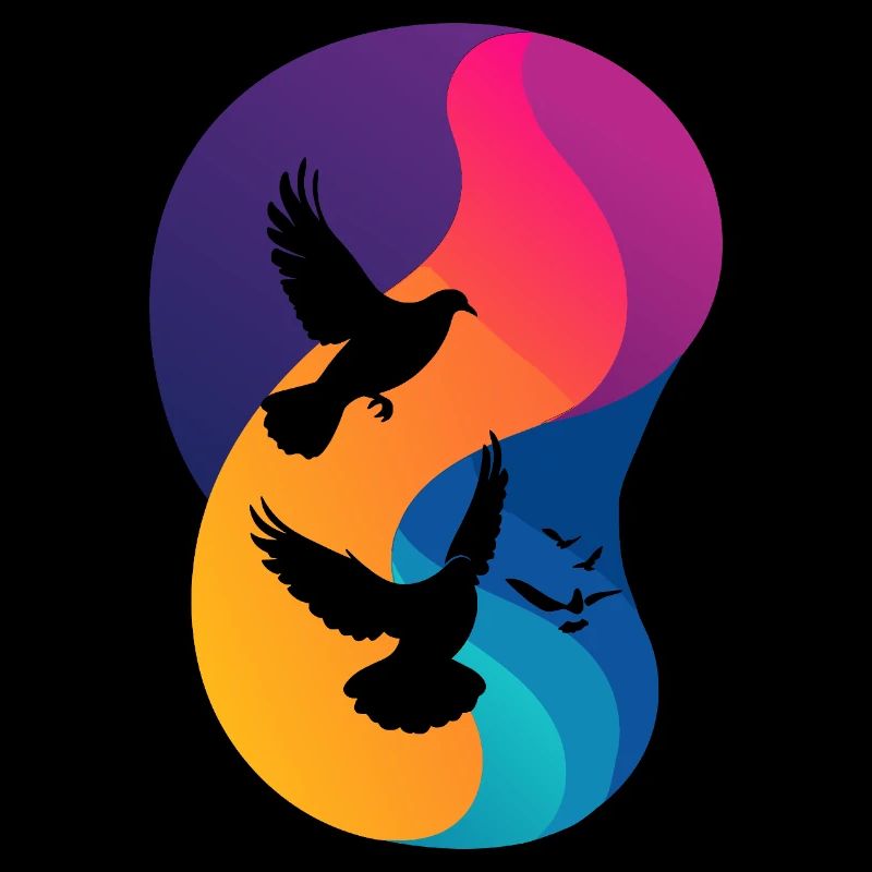 Taube Tauben Peacezeichen