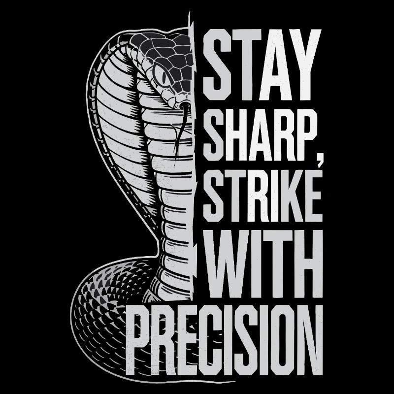 Cobra mit Präzisionszitat
