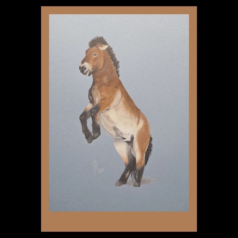 Hochreitendes Pferd