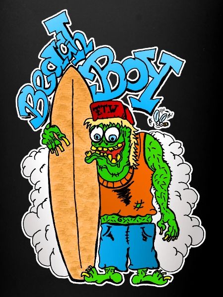 Beach Boy Surfer Monster