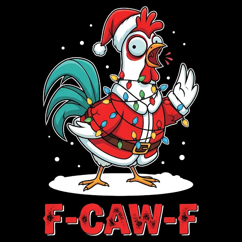 F-CAW-F Krähe Weihnachten Sarkastisch Geschenk