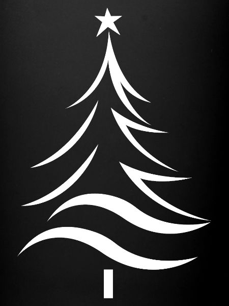 Christmas Tree Silhouette Style