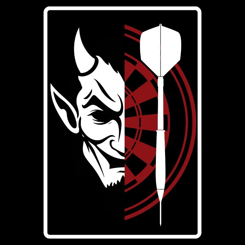 Darts, Bullseye, Dartboard and devil.