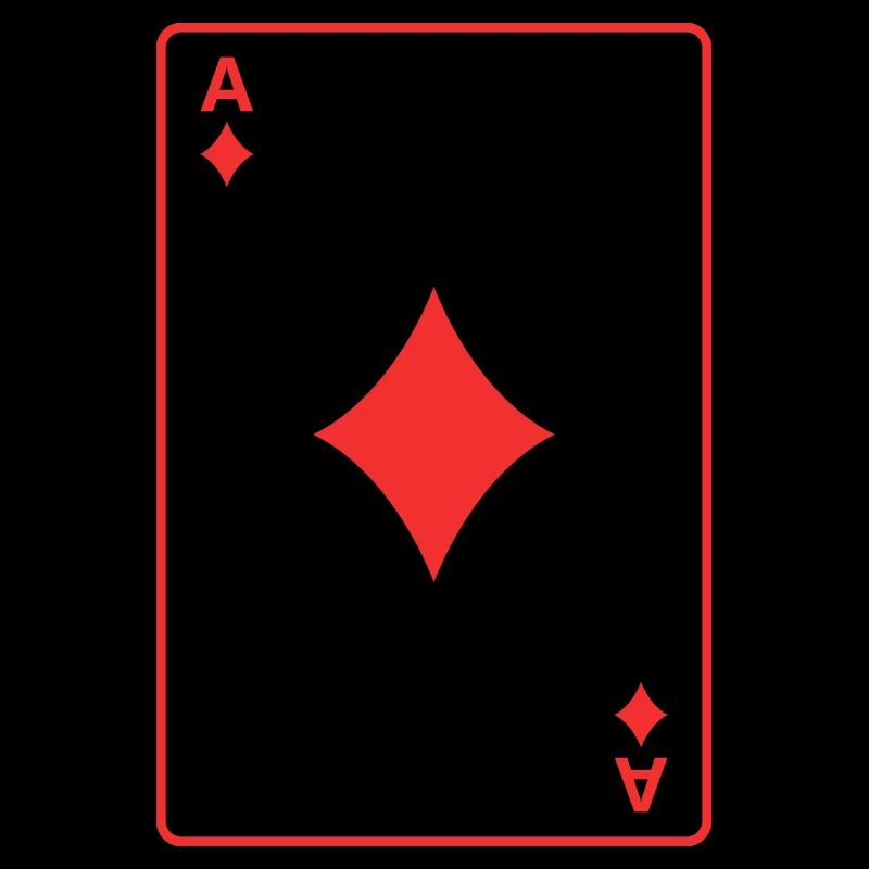 Rotes Karo-Ass