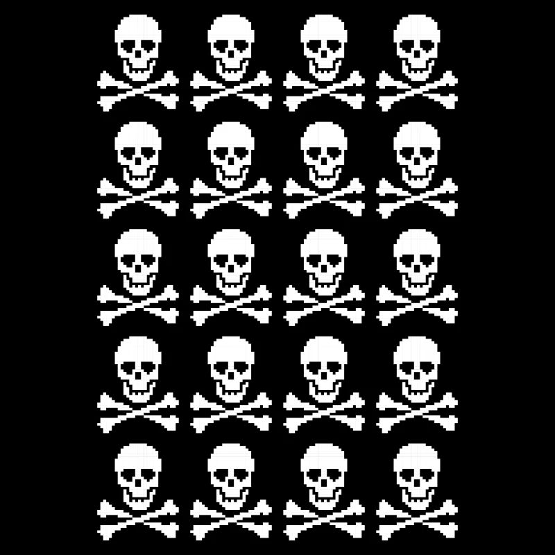 Skull & Crossbones Repeating Pattern