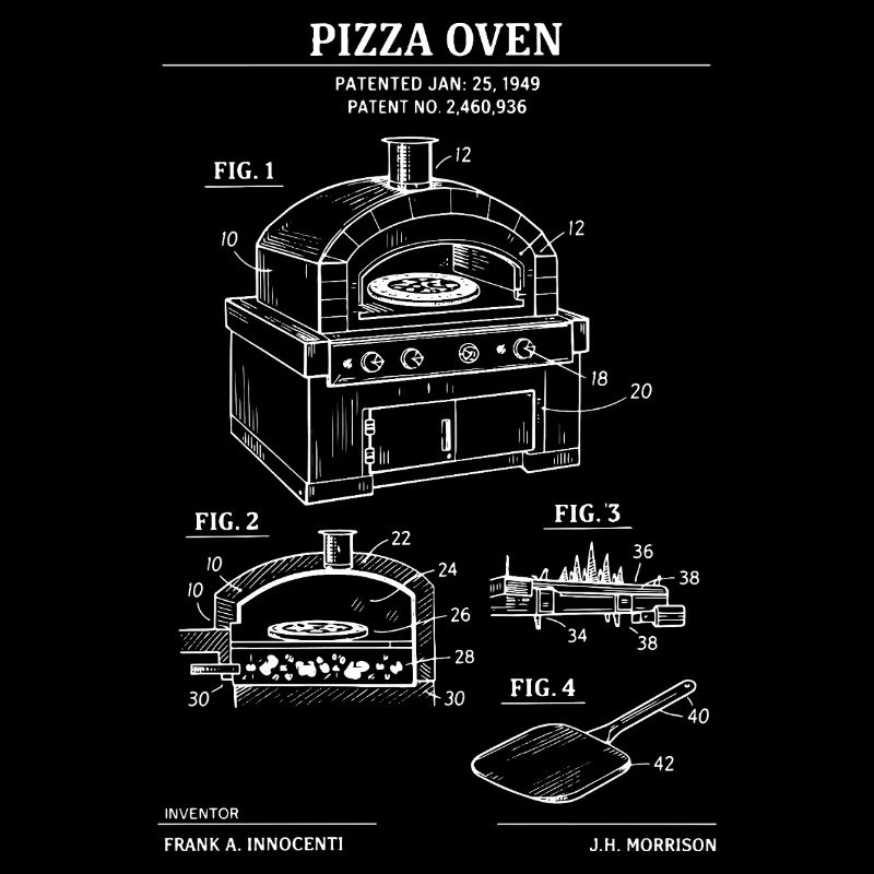 Pizza Oven Patent Blueprint