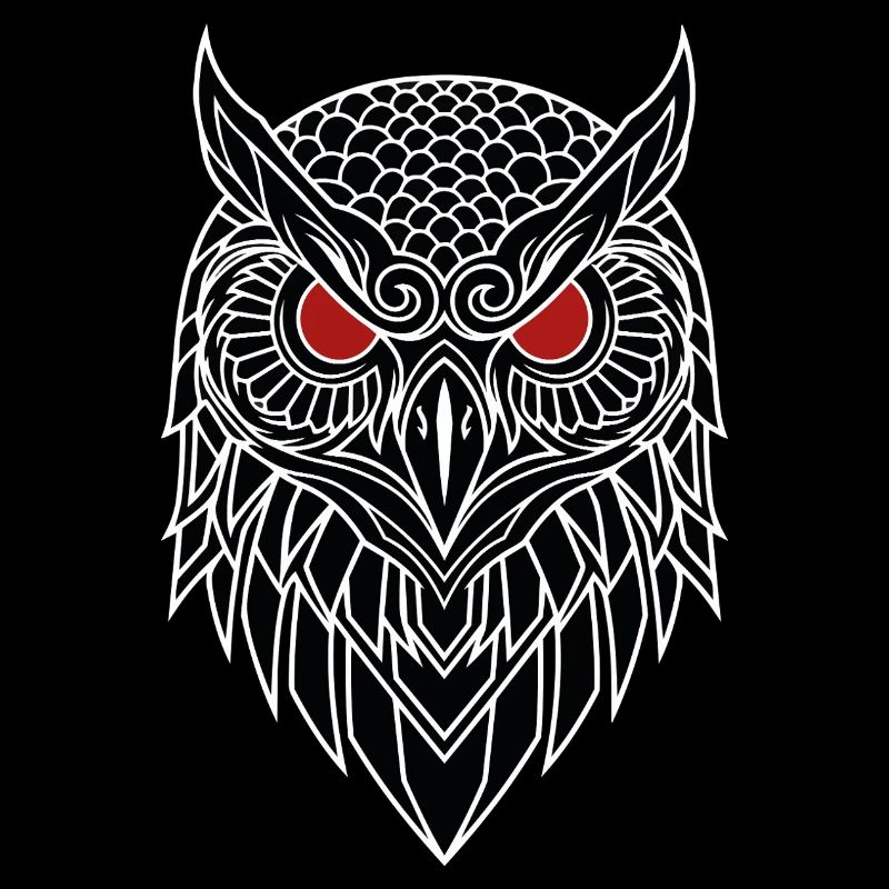 Eagle Owl Red Eye Totem
