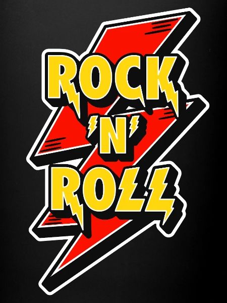 Rock 'N' Roll Lightning Bolt Logo