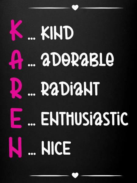 Don du nom Karen