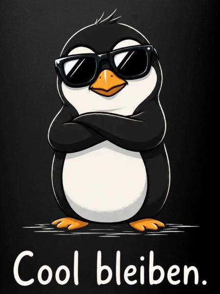 Kühler Pinguin mit Sonnenbrille