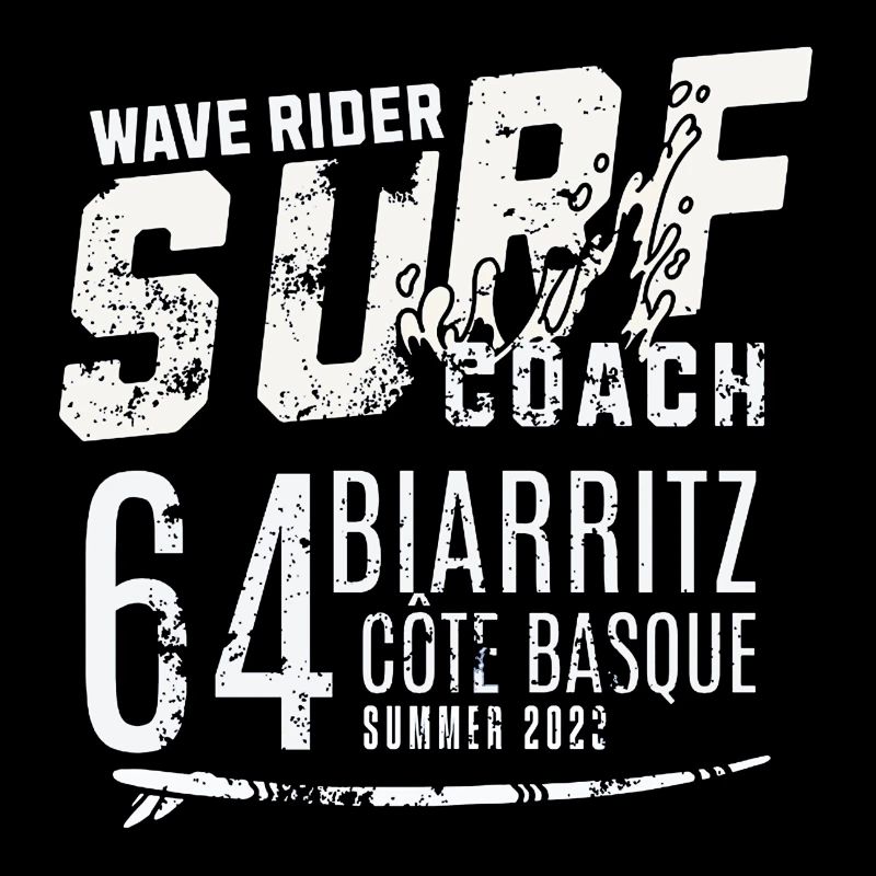 Surf coach wave rider Biarritz