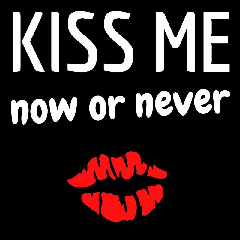 Küss mich jetzt oder nie trifft Humor Küsse