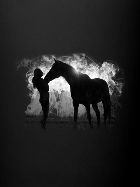 Fille avec cheval