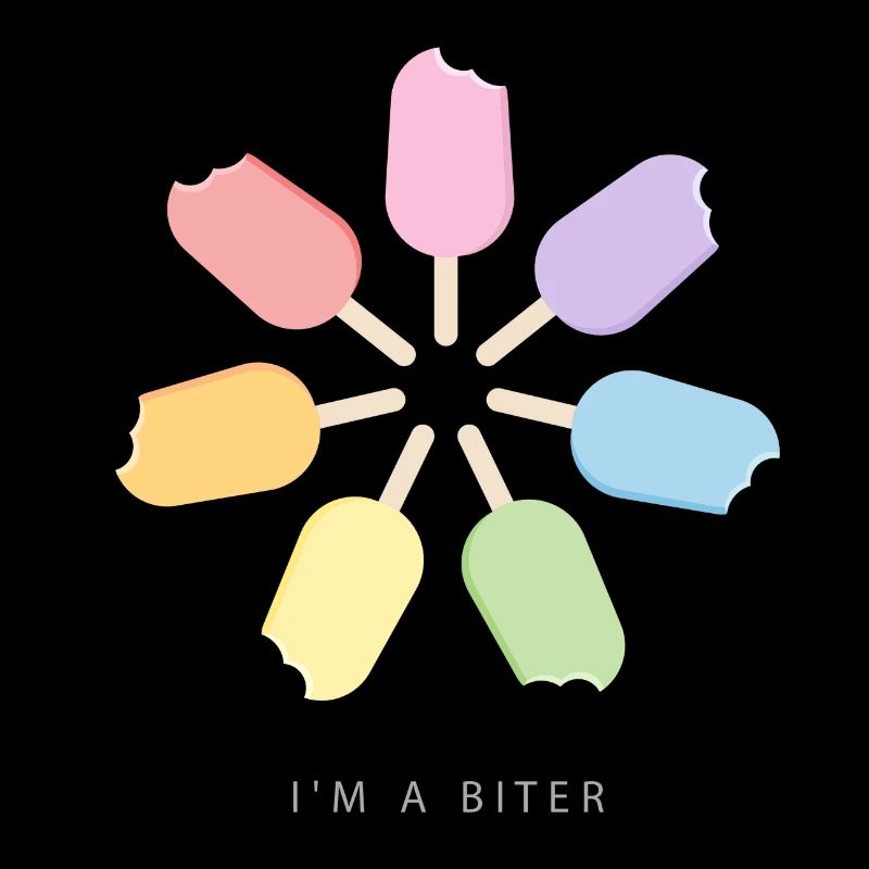 I'm a Biter Eis am Stiel Regenbogen