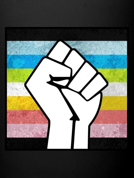Queer Pride Faust Aufkleber
