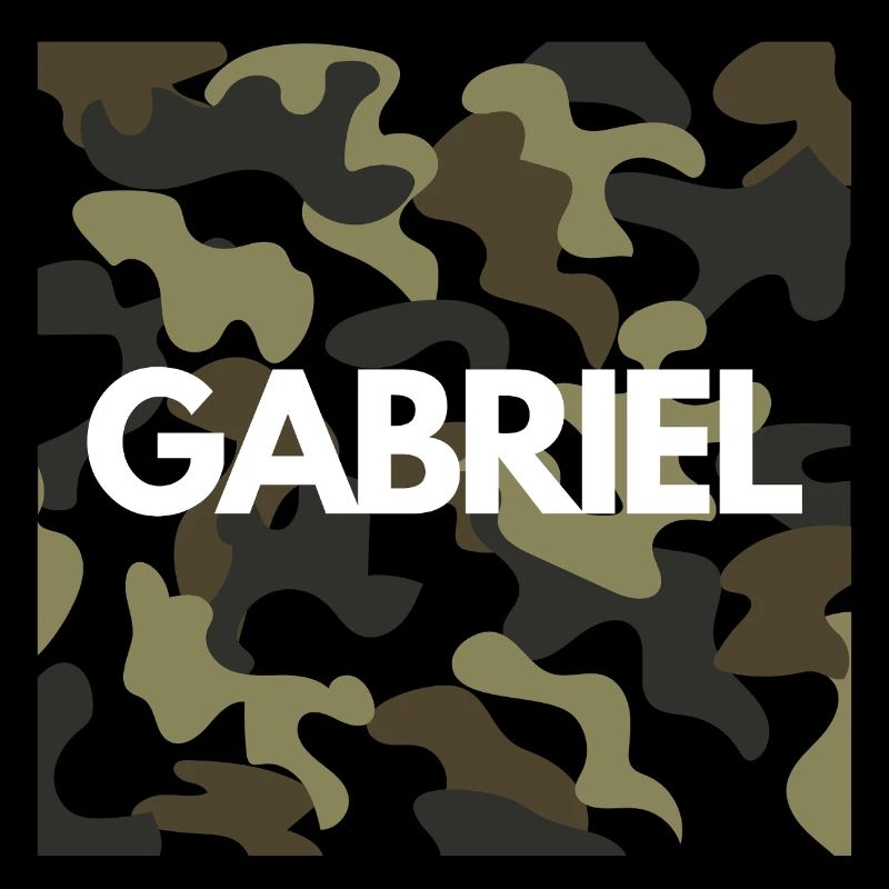 Gabriel Name Hoodie Men Quality camouflage