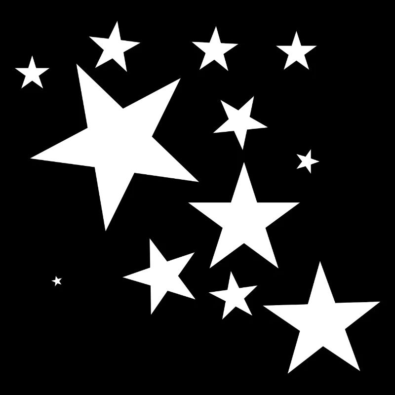 White star shooting star star pattern gift