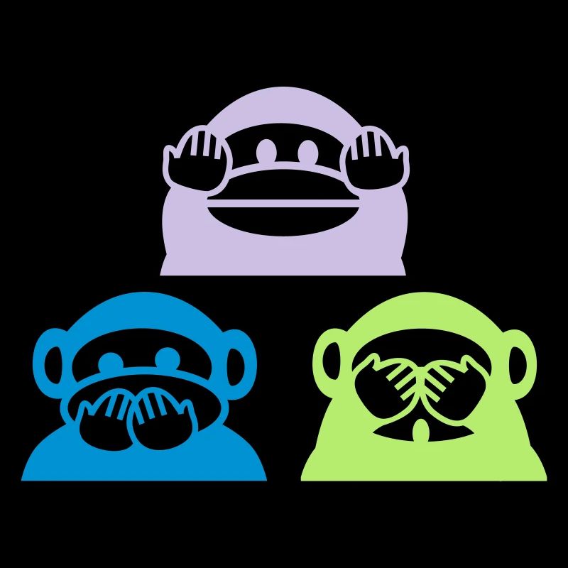 Triangle de trois singes