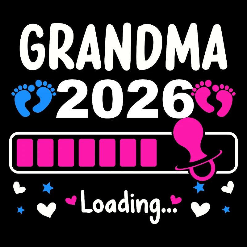 Expectant Grandma 2026 Loading Bar Humorous