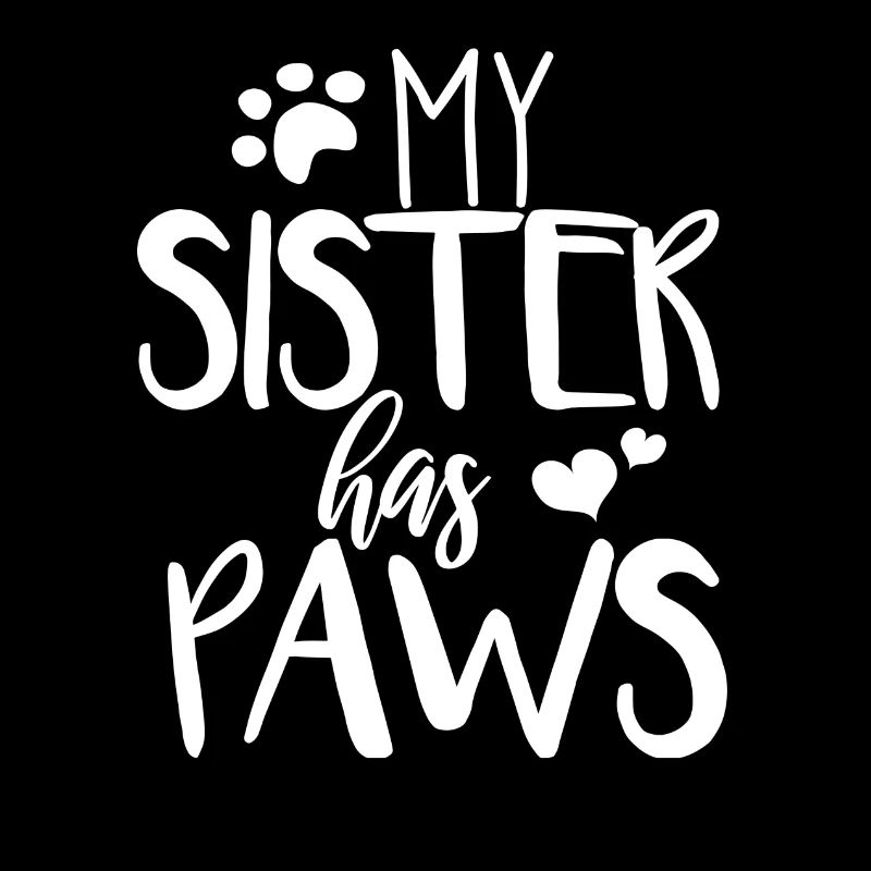 Ma soeur a des pattes (chiens) - blanc