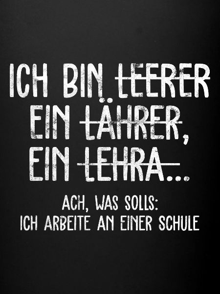 Lehrer Deutsch witziges Geschenk