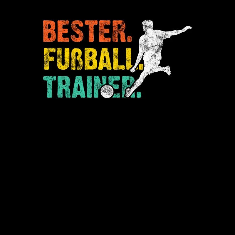Bester Fußballtrainer Retro Motiv Geschenkidee