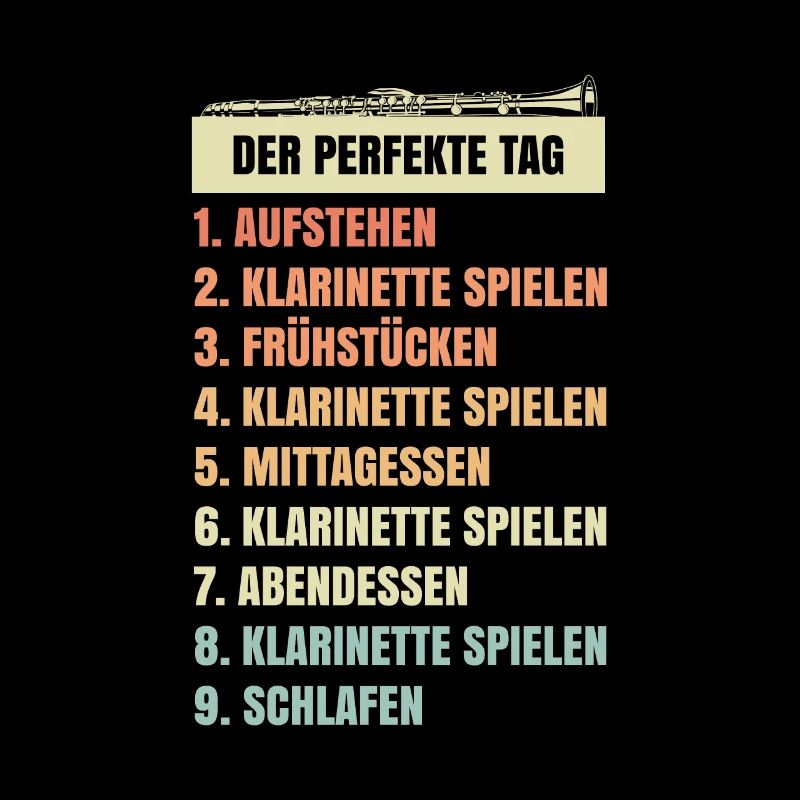 Klarinette Tagesablauf witzige Geschenkidee