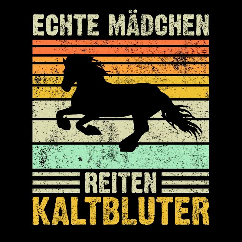 Kaltblüter Kaltblut Pferd Reiter Geschenk