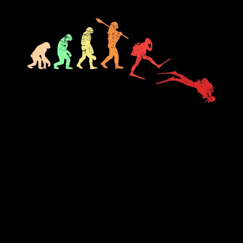 Tauchen Taucher Retro Vintage Evolution