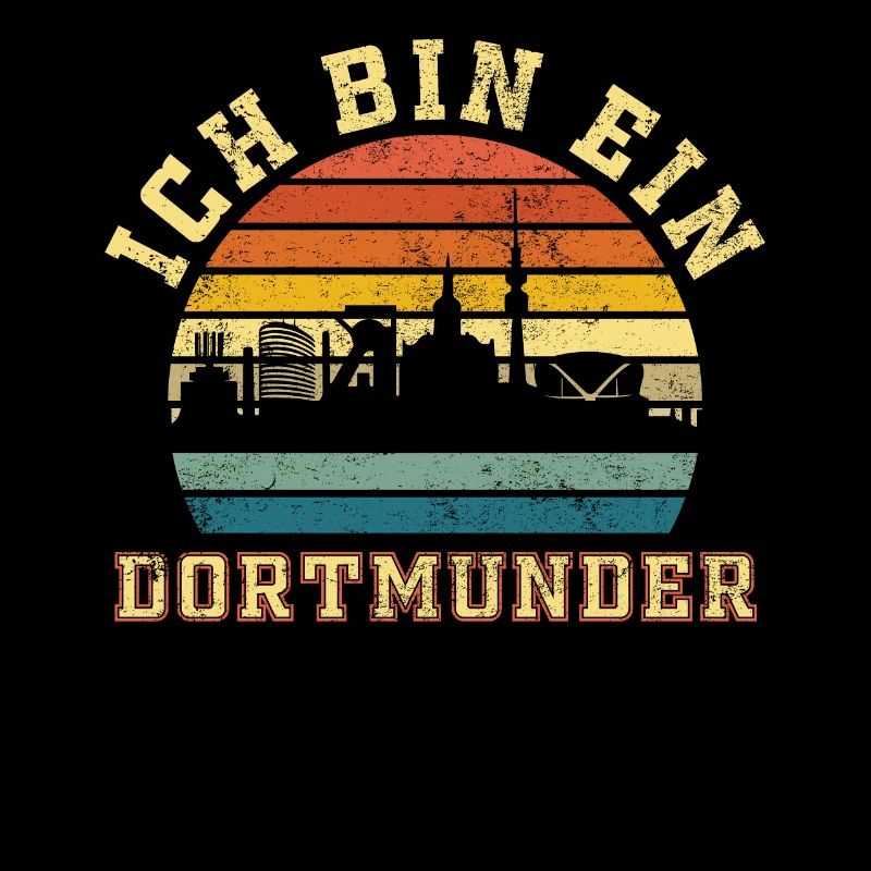 Dortmund - Ich bin ein Dortmunder Retro Style