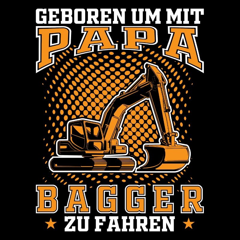 Sohn Nachwuchs Bagger Papa Geschenkidee