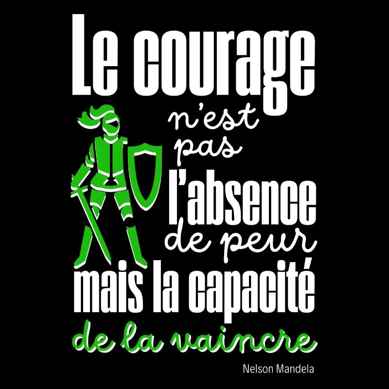 Citations Positive Le Courage WHITE