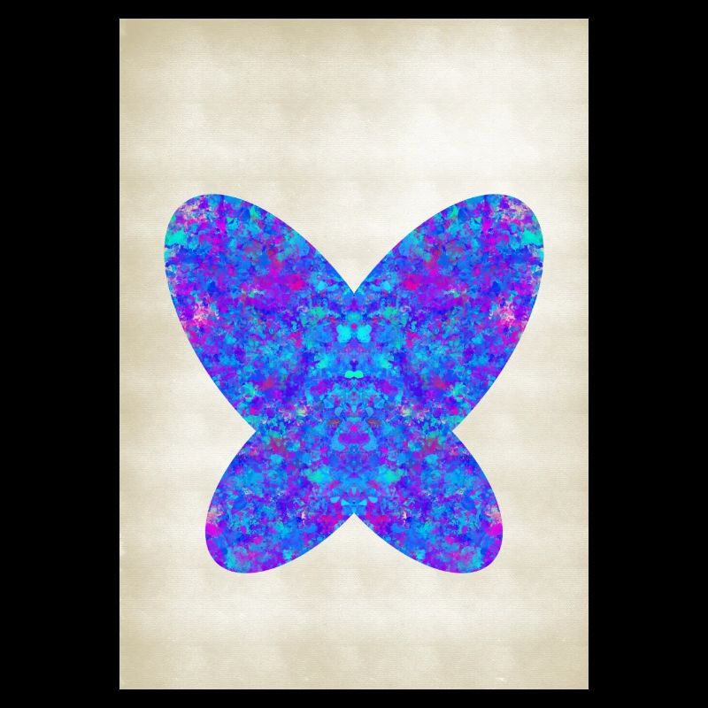 Papillon dans un style abstrait