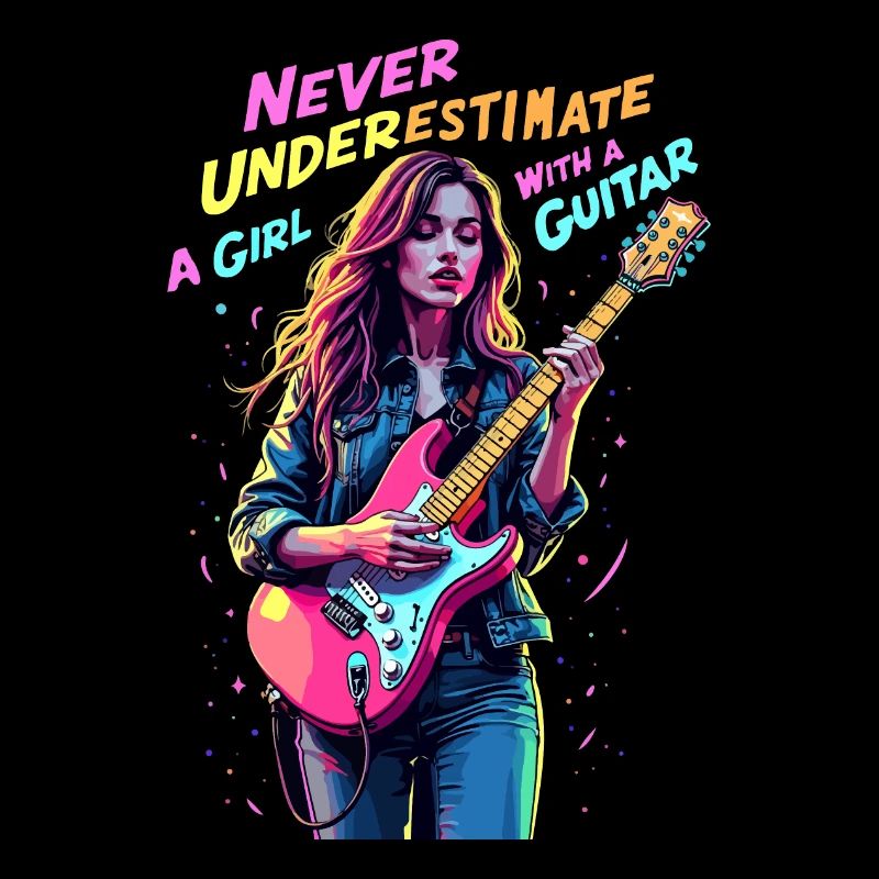 Mädchen mit Gitarre