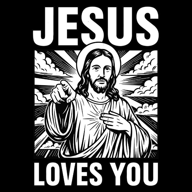 Jesus loves you - strong statement