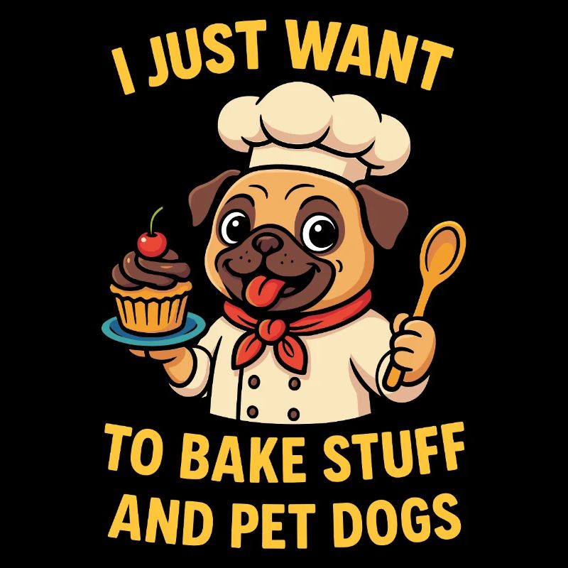 Baking and petting dogs