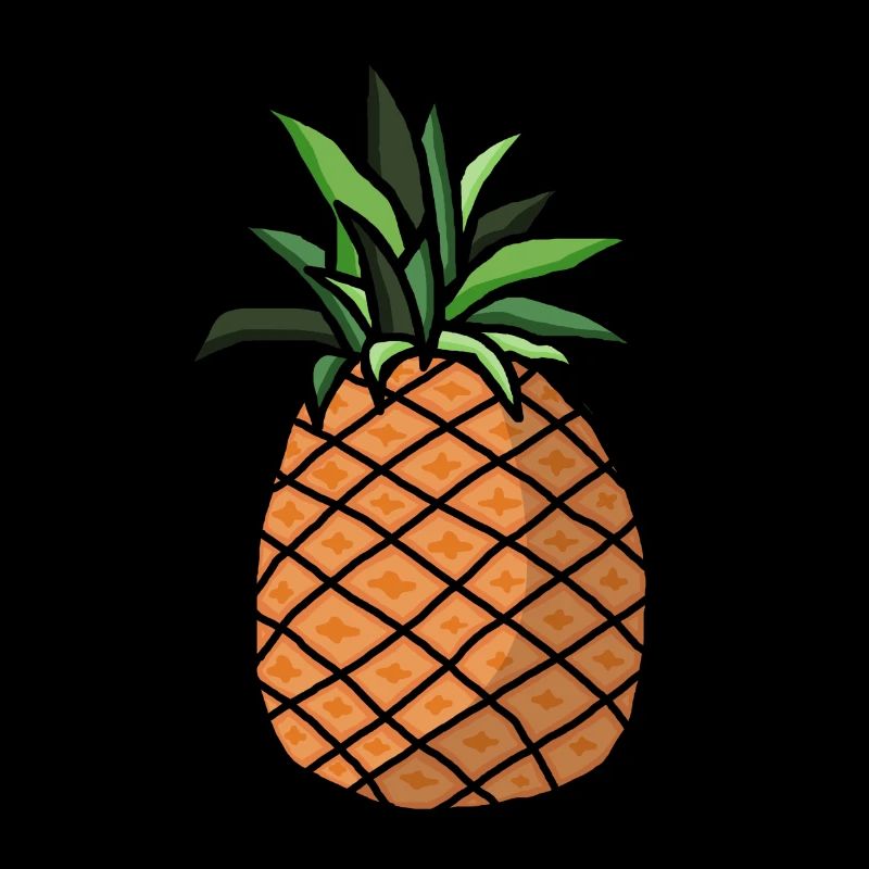 Ananas Comic Zeichnung klein