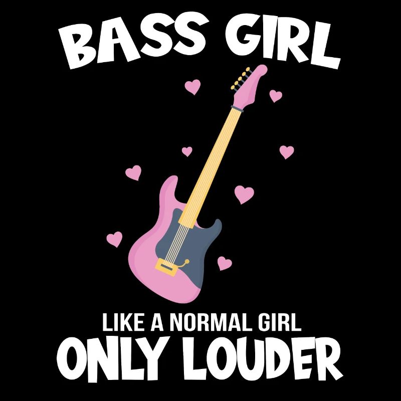 Basse fille basse guitare E-Guitariste Idée cadeau