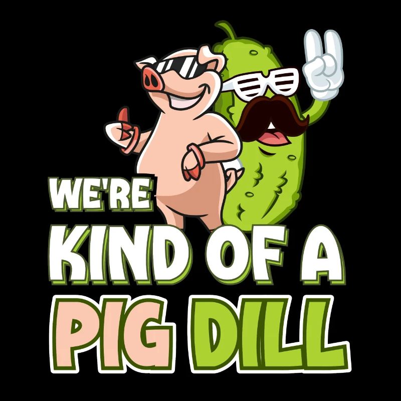 Drôle d’amoureux du concombre Jeu de mots Une sorte de cochon d