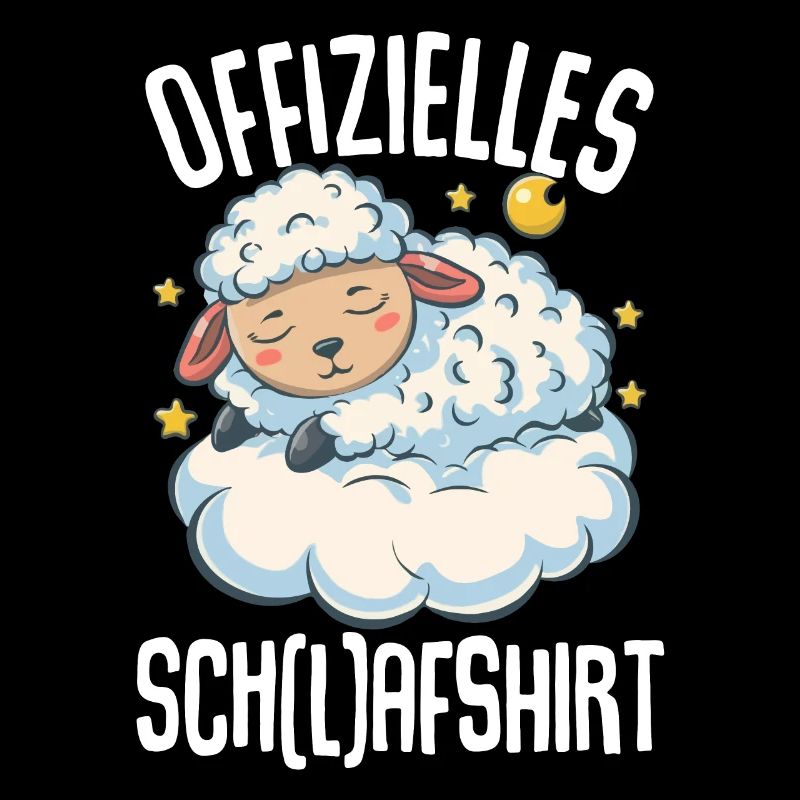 Offizielles Schlafshirt Schaf Pyjama Schlafanzug