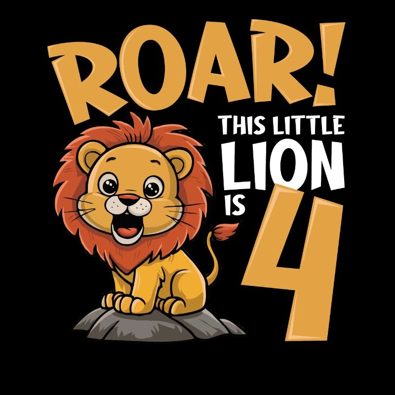 4 Anniversaire Garçon Lion