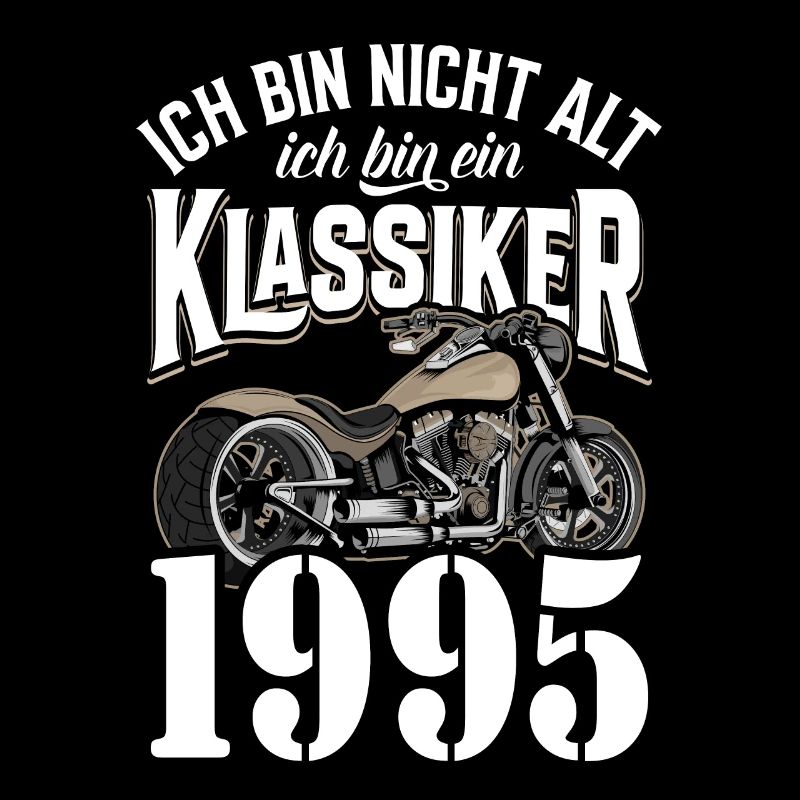 30. Geburtstag 1995 Motorrad Motorradfahrer