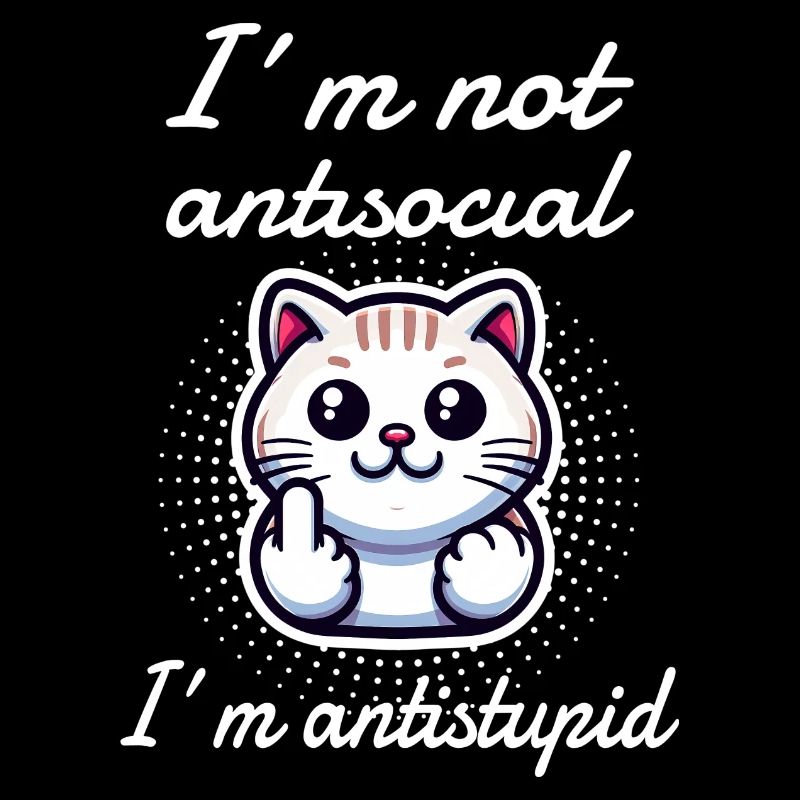 Sarcastic cat doesn't like stupid people