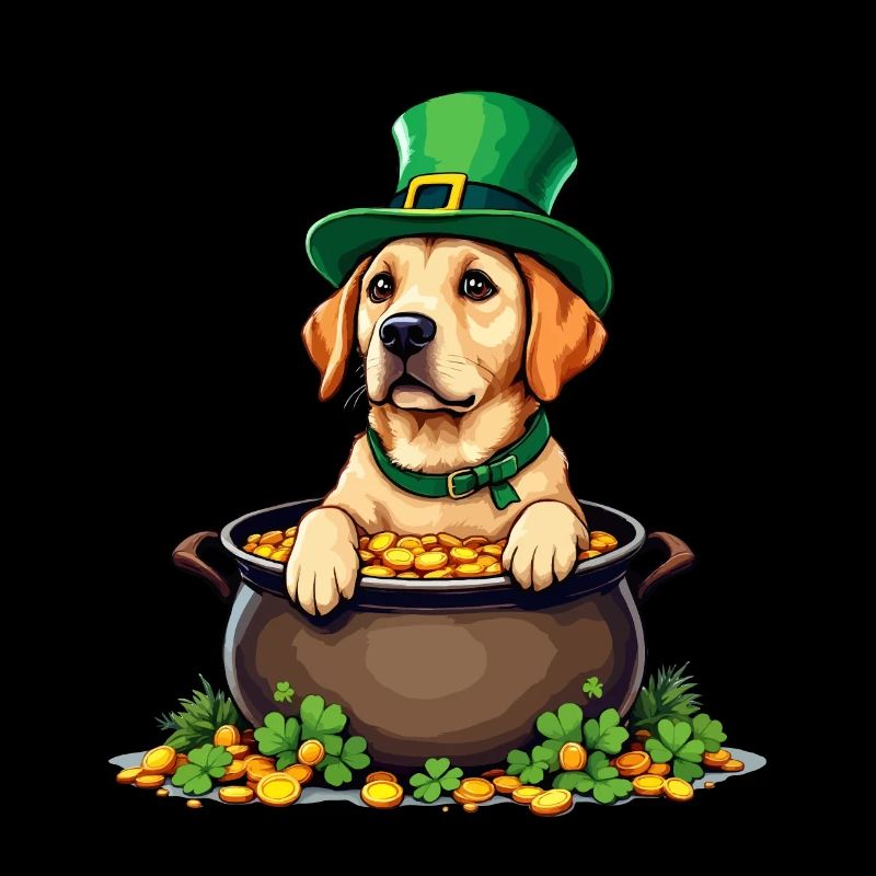 Golden Retriever Tenue de la Saint-Patrick Chiens