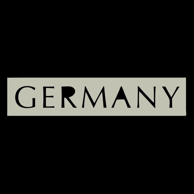 GERMANY lettering punched out | Vectorgraphic