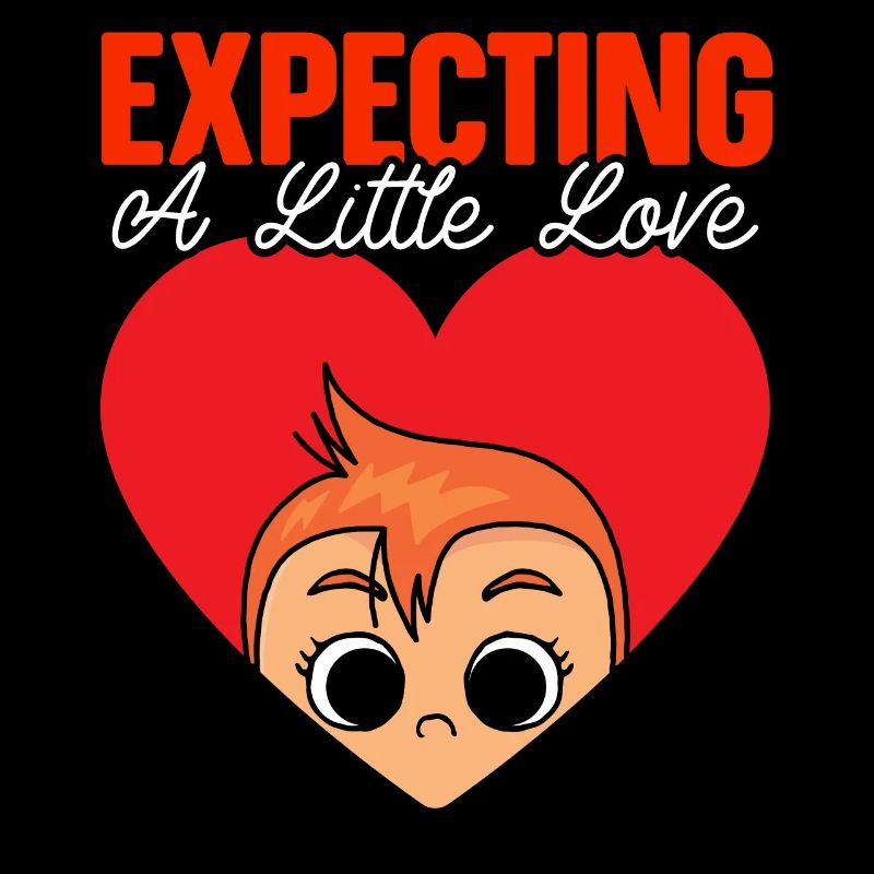 Faire-part Grossesse Saint Valentin Bébé