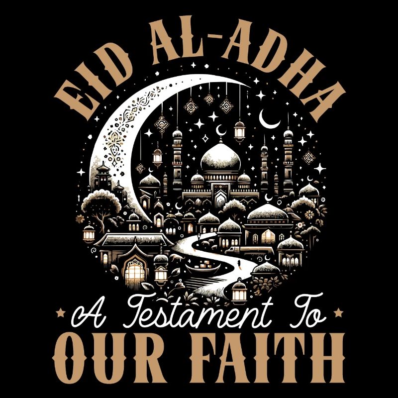 Frohes Eid Al Adha, Islamischer Feiertag, Islam