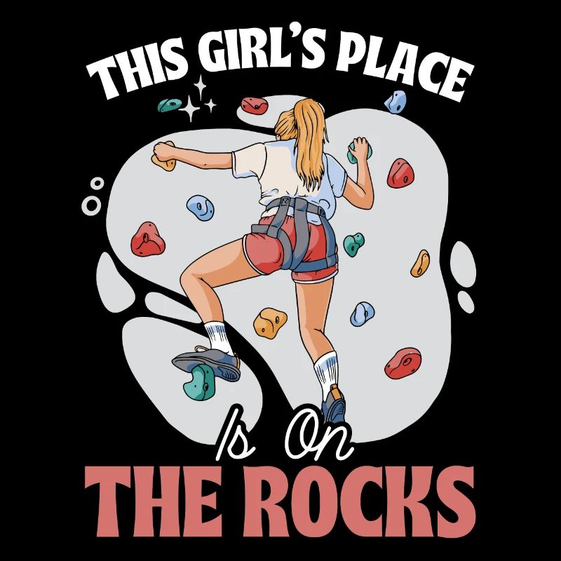 Boulder Mädchen Bouldern Klettern Geschenk